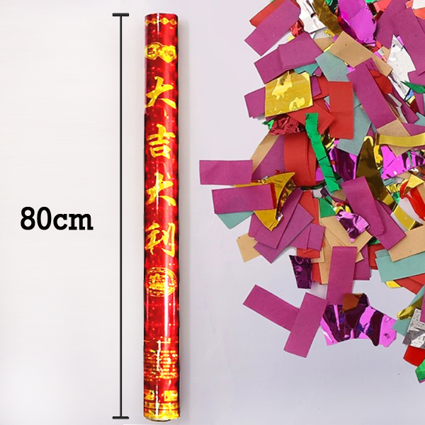 [78cm] Party Popper with Colouful Confetti